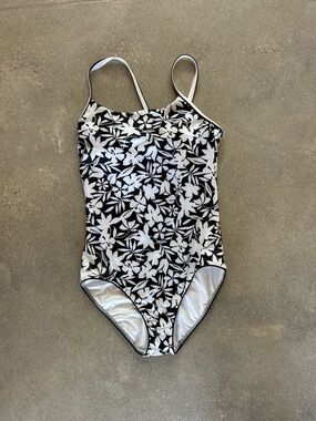 Floral one piece swimsuit